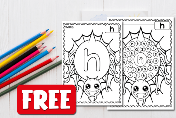 Download Letter Puzzle Activity Book H | Spider - Letter puzzle Collection