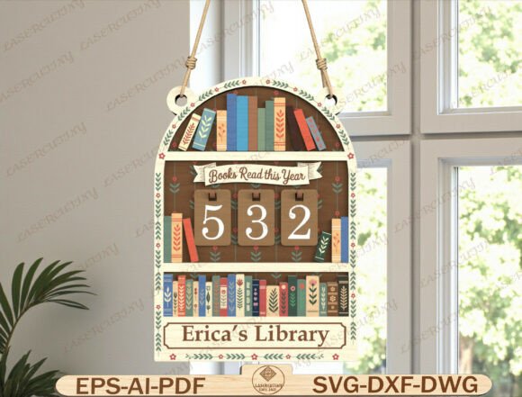 Download Books Read This Year Tracker Laser Cut - Premium Resources