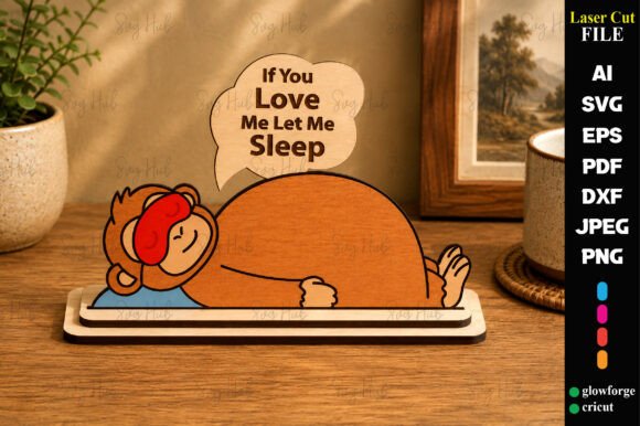 Download Lazy Monkey Table Laser Cut Stand - Premium Resources